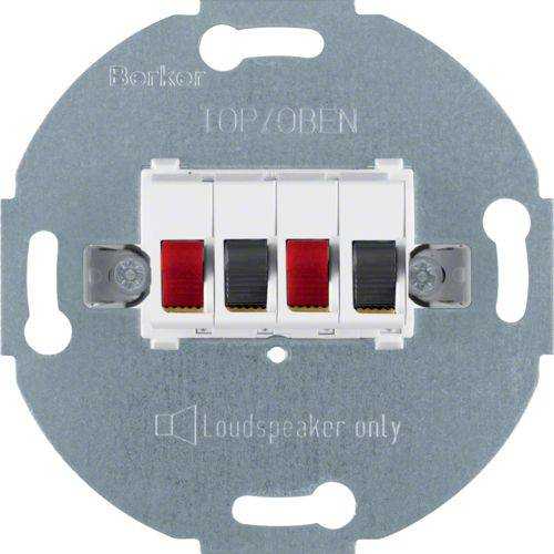 Berker 457309 Stereo-Lautsprecher-Anschlussdose Modul-Einsätze polarweiß, matt Mesch Shop Berker 457309 Stereo-Lautsprecher-Anschlussdose Modul-Einsätze polarweiß, matt Mesch Shop